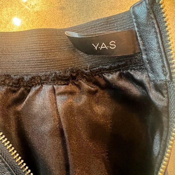 Y.A.S Black Faux Leather Skirt - Picture 5 of 15